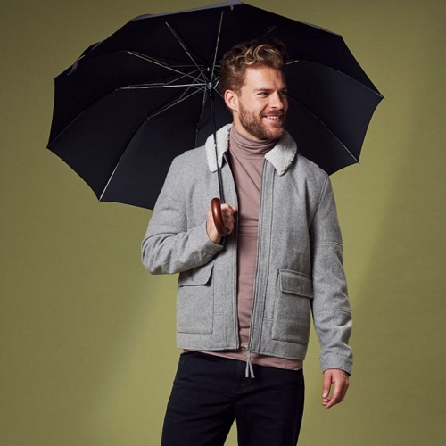 Зонт складной Magnum Auto, черный фото 4