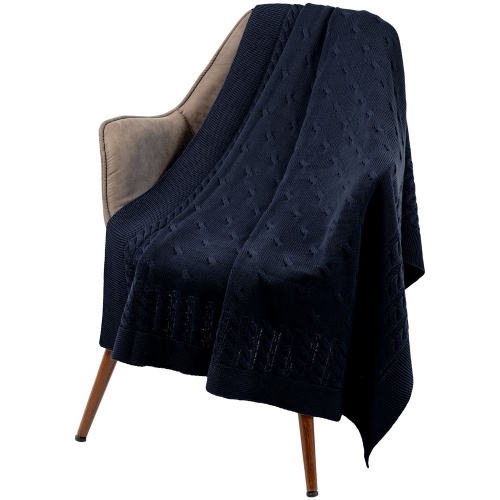 Плед Reframe, темно-синий (сапфир) фото 6