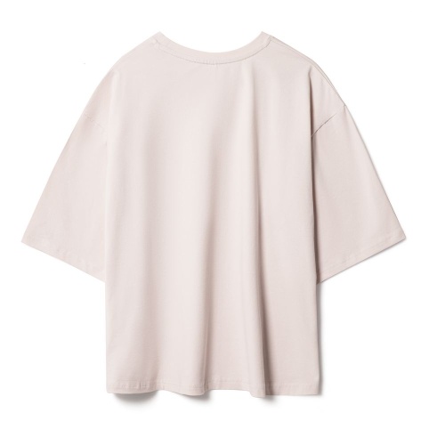 Футболка унисекс оверсайз Street Vibes, бежевая фото 3