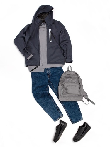 Куртка унисекс Shtorm, темно-серая (графит) фото 12 Куртка унисекс Shtorm, темно-серая (графит) фото 12