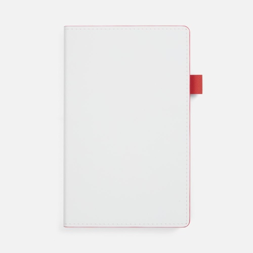 Ежедневник White Shall, недатированный, бело-красный Ежедневник White Shall, недатированный, бело-красный
