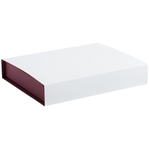 Коробка Duo под ежедневник и ручку, бордовая фото 6 Коробка Duo под ежедневник и ручку, бордовая фото 6