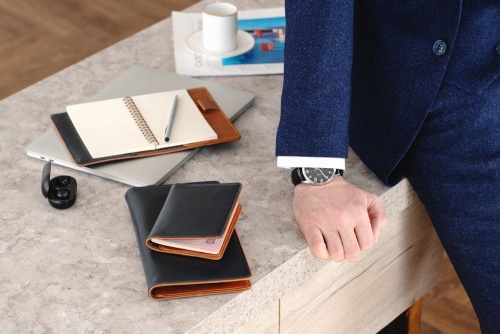 Обложка для паспорта Kalsa Palermo, синяя фото 11 Обложка для паспорта Kalsa Palermo, синяя фото 11