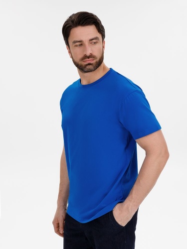 Футболка унисекс T-Bolka 180, синяя фото 3