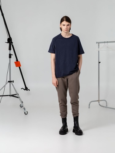 Футболка унисекс Vozduh 1.0, темно-синяя фото 3