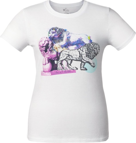 Футболка LionMe, женская, белая фото 3