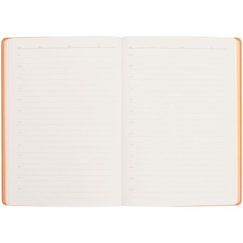 Ежедневник Flexpen Black, недатированный, черный со светло-оранжевым фото 10