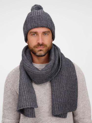 Шапка Frissonelle, серый меланж фото 7