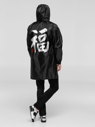 Дождевик «Вечные ценности. Счастье», черный Дождевик «Вечные ценности. Счастье», черный