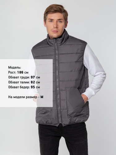 Жилет Leven, темно-серый (графит) фото 7 Жилет Leven, темно-серый (графит) фото 7