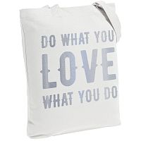 Холщовая сумка Do Love, молочно-белая