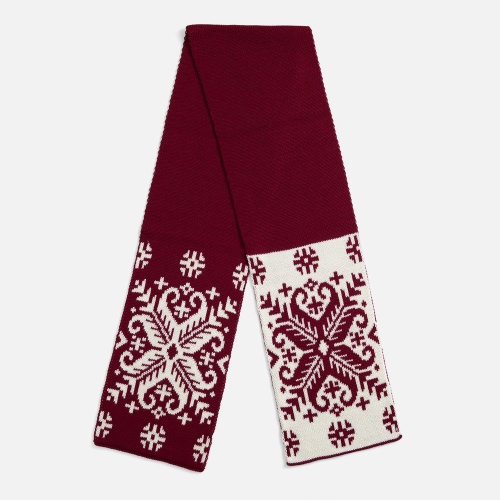 Шарф Wintertude M, красный с белым фото 2 Шарф Wintertude M, красный с белым фото 2