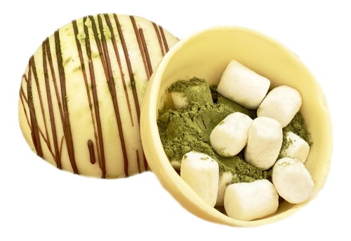 Шоколадная бомбочка «Матча латте» фото 3 Шоколадная бомбочка «Матча латте» фото 3