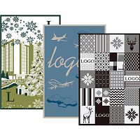 Плед на заказ Tricksy Net, 3 цвета, М, полушерсть