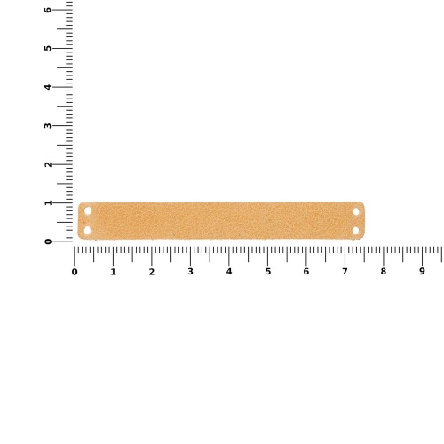 Лейбл кожаный Gimel, S, бежевый фото 2 Лейбл кожаный Gimel, S, бежевый фото 2