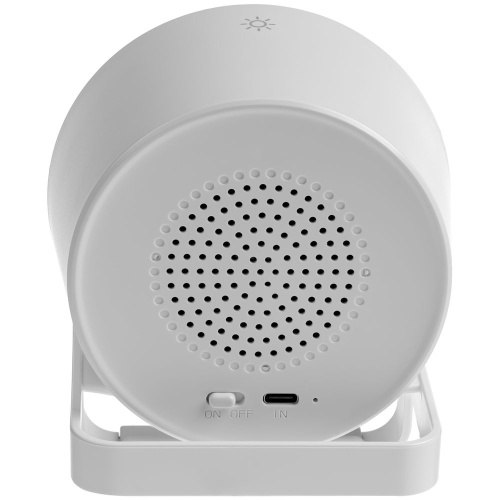 Лампа с колонкой и беспроводной зарядкой moonLight, белая фото 6