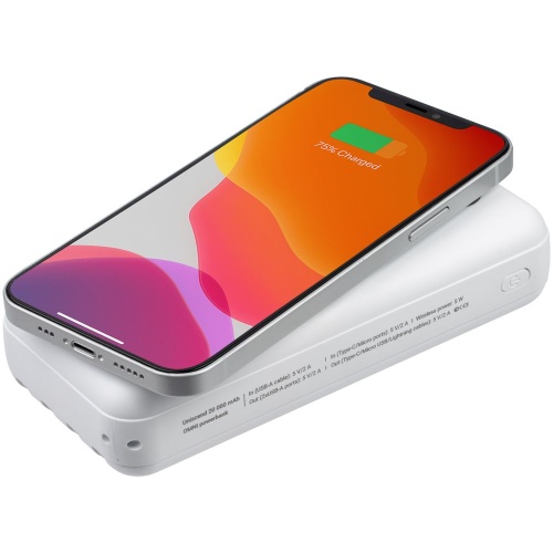 Внешний аккумулятор Omni XL 20000 мАч, белый фото 7 Внешний аккумулятор Omni XL 20000 мАч, белый фото 7