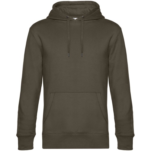 Толстовка с капюшоном унисекс King, хаки Толстовка с капюшоном унисекс King, хаки