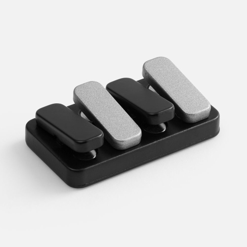 Антистресс-кликер Clacky, черный с серебристым фото 2 Антистресс-кликер Clacky, черный с серебристым фото 2