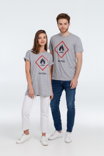 Футболка «Жар-птица», серый меланж фото 10