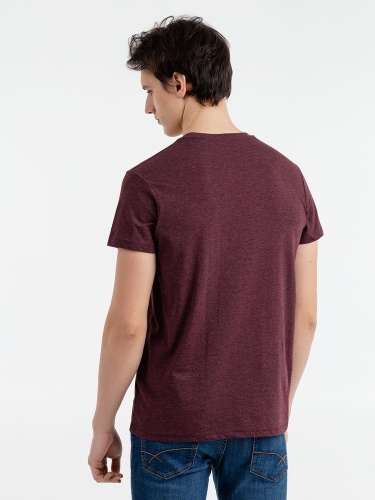 Футболка мужская Regent Fit 150, бордовый меланж фото 4