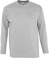 Футболка с длинным рукавом Monarch 150, серый меланж