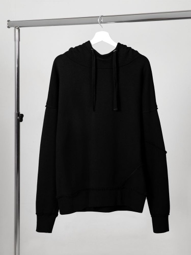 Худи унисекс Vozduh 2.0, темно-серое (графит) Худи унисекс Vozduh 2.0, темно-серое (графит)