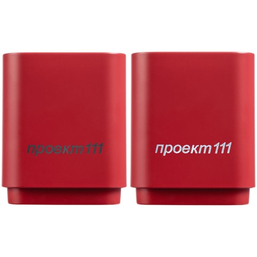 Беспроводная колонка с подсветкой логотипа Glim, красная фото 4