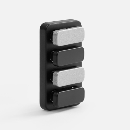 Антистресс-кликер Clacky, черный с серебристым фото 3 Антистресс-кликер Clacky, черный с серебристым фото 3