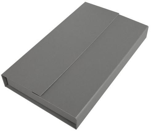 Коробка Triplet под ежедневник, флешку и ручку, серая фото 3 Коробка Triplet под ежедневник, флешку и ручку, серая фото 3
