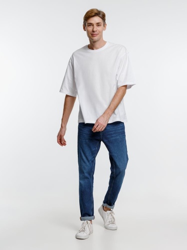 Футболка оверсайз унисекс Base Space, белая фото 5