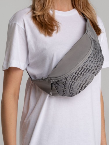 Поясная сумка Triangel, серая Поясная сумка Triangel, серая