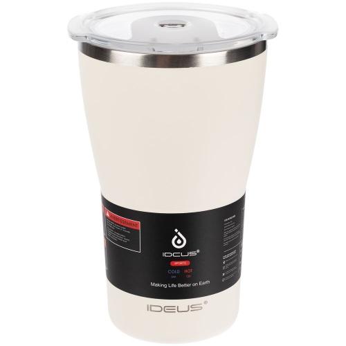 Термостакан Sapporo, белый (молочный) фото 4 Термостакан Sapporo, белый (молочный) фото 4