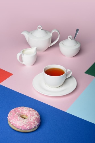 Кофейная пара Maxim Diamond для капучино, молочно-белая фото 4 Кофейная пара Maxim Diamond для капучино, молочно-белая фото 4