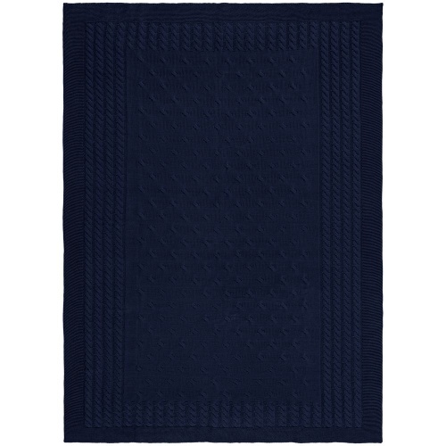 Плед Reframe, темно-синий (сапфир) фото 5