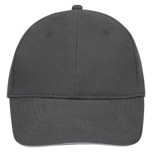 Бейсболка Buffalo, темно-серая со светло-серым фото 3