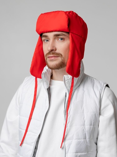 Шапка-ушанка Shelter, красная фото 11