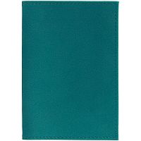 Обложка для паспорта Nubuk, бирюзовая