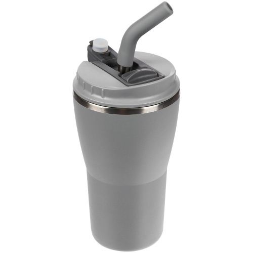 Термостакан Sapporo без логотипа, серый фото 4 Термостакан Sapporo без логотипа, серый фото 4