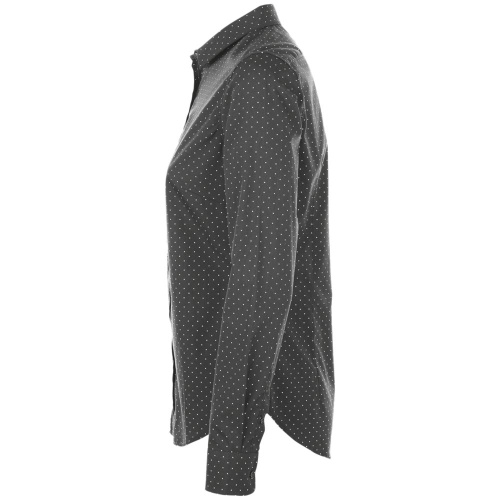 Рубашка женская Becker Women, темно-серая с белым фото 4 Рубашка женская Becker Women, темно-серая с белым фото 4