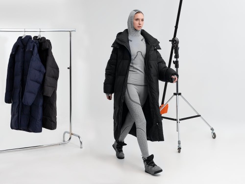 Пуховик унисекс Kapsula, серый фото 6 Пуховик унисекс Kapsula, серый фото 6