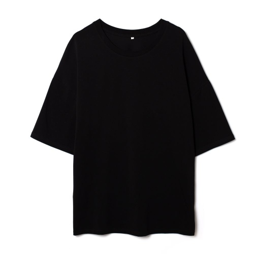 Футболка унисекс оверсайз Crosstown, черная Футболка унисекс оверсайз Crosstown, черная