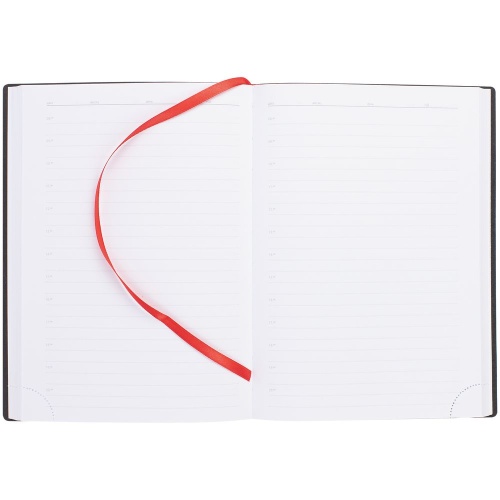 Ежедневник Vivian Metal, недатированный, красный фото 4