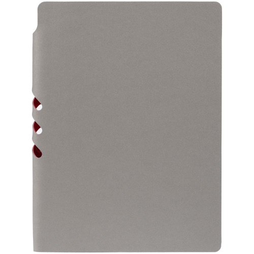 Ежедневник Flexpen, недатированный, серебристо-красный фото 4