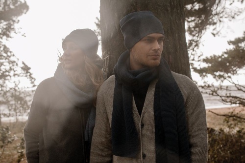 Шапка Windy Rose, синяя фото 5