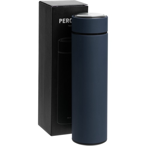 Термос с ситечком Percola, темно-синий фото 3 Термос с ситечком Percola, темно-синий фото 3