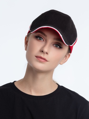 Бейсболка Unit Smart, черная со светло-желтым фото 7 Бейсболка Unit Smart, черная со светло-желтым фото 7