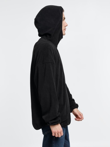 Анорак флисовый унисекс Fliska, черный фото 7 Анорак флисовый унисекс Fliska, черный фото 7