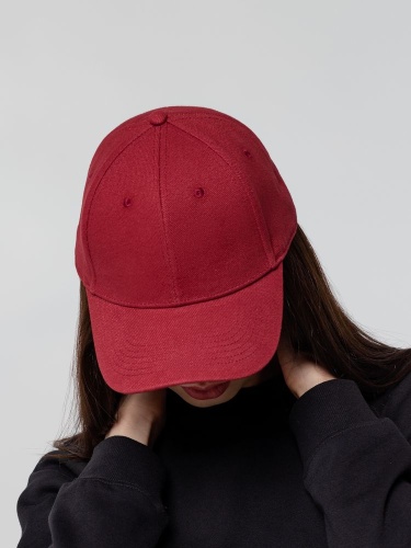 Бейсболка Hillside, бордовая фото 4 Бейсболка Hillside, бордовая фото 4