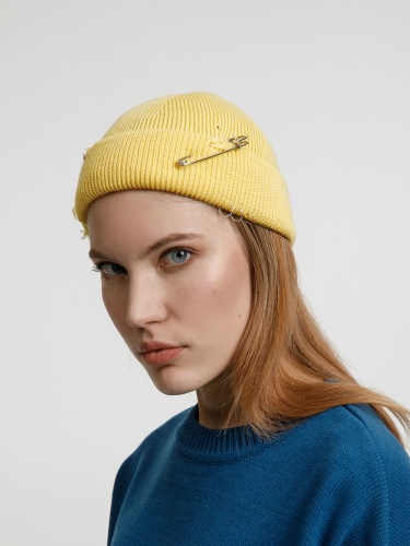 Шапка Pricker, желтая (попкорн) фото 5